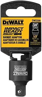 DEWALT 1/2-Inch Square Anvil to 3/8-Inch Square Anvil, Dark Grey (DW2299)