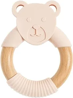 Smiki 6401158 Wooden Teether Teddy Bear