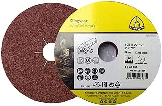 Klingspor CS 561 Abrasive Fibre Disc 25-Pieces, 24 Grit Size