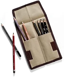 Derwent Pencil Case, Canvas Wrap Pencil Holder, Holds up to 12 Pencils (2300671)