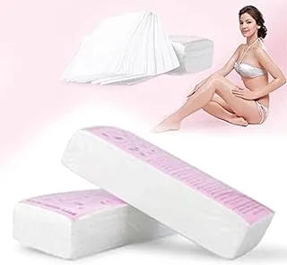 Aisence 100pcs Hair Removal Depilatory Nonwoven Epilator Wax Strip Paper Nonwoven