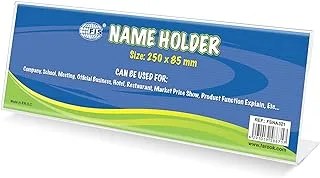 FIS FSNA321 1 Sided Table Name Holders, 250 x 85 mm Size