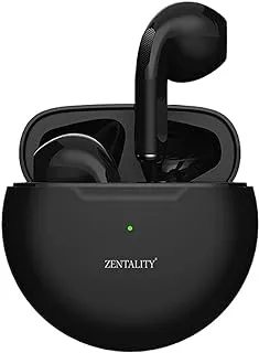 Zentality Super Mini Buds E25 ، سماعات أذن لاسلكية حقيقية ، عمر بطارية طويل ، وقت التحدث: 5 ساعات (أسود)