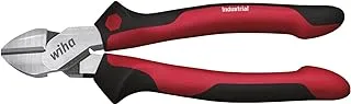 Wiha 43425 EU Industrial Middle East Essential Diagonal Side Cutting Plier, 160 mm Length, Black/Red