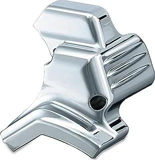 Kuryakyn 7847 Motorcycle Engine Accessory: Starter Cover Accent for 2007-16 Harley-Davidson Motorcycles, Chrome, black