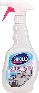 Sidolux Professional Bathroom Liquid Cleaner Spray|Active Formula Removes sediment and Streak Free Cleaning, Cleans Floor, Grease, Grime, Soap Scum, Hard-Water Stains, Tiles, Washbasin, 500ml