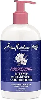 SheaMoisture Silicone Free Conditioner for Dry Hair, Sugarcane and Meadowfoam, Sulfate Conditioner, 13 Oz