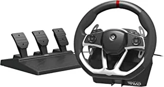 HORI Wired Force Feedback Racing Wheel DLX - Steering Wheel with vibration rumble and pedals - Xbox Series X - Xbox One (Xbox Series X/)