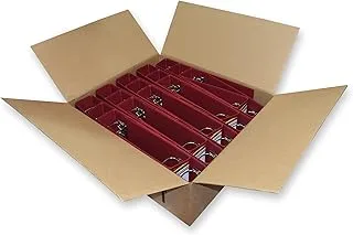 FIS Pieces Fixed Mechanism Box File Maroon Pack of 25 -FSBF18X28PPMRF