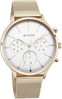 Titan Light Leathers IV Analog White Dial Men's Watch-90134WM01