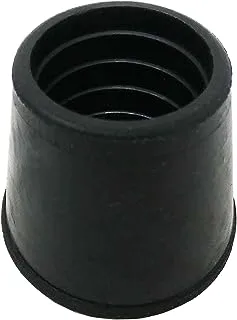 Shepherd Hardware 8766E Leg Tips 1-1/2-Inch Inside Diameter Rubber Chair Leg Caps, 12 Pack, Black