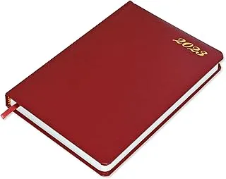 FIS Diary 2023 English (Round Corners) Maroon, A5 - FSDI23E23MR