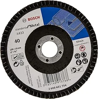 Bosch X433 Alox Flap Disc 40 Grain, 100 mm Diameter