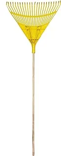 Egardenkart Garden leaf Rake PVC/Wooden Handle 24 teeth Garden Factory