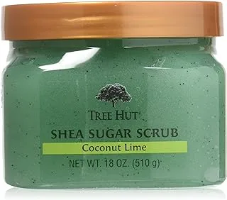 مقشر الجسم من Tree Hut Sugar 18 أونصة بجوز الهند والليمون والشيا (532 مل) (عبوتان)