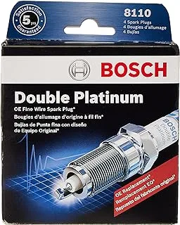 BOSCH 8110 OE Fine Wire Double Platinum Spark Plug - Pack of 4