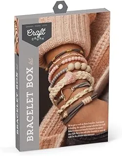 Craft Crush Bracelet Box: Blush - Makes 8 Beautiful Bracelets - Ages 13+