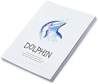 FIS Soft Cover Notebook, 96 Sheets A5 Dolphin Design 1 Pack Of 5 -FSNBSCA596-DOL1