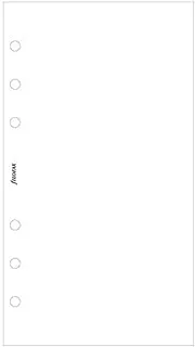 Filofax Personal White Plain Notepaper Value Pack