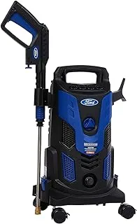 Ford 165 Bar 2200 Watt Compact Follow-Me Electric Pressure Washer, 8 Meter Hose & Soap Dispenser, 4 Connect Nozzles, 4 Quick-Lock Wheels, Pressure Washer For Car, Home & Garden, F4.2