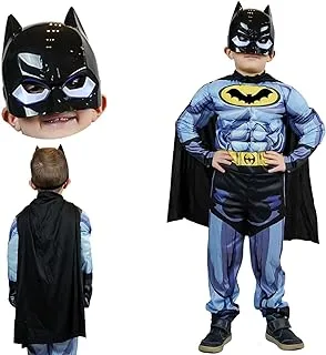 FITTO Batman costume play set for kids: Batman for Kids, Avengers Costume, Kids, Costumes for Boys, Pretend play, clothing with pants, Mask, and accessories