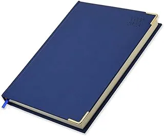 FIS Executive Diary 2023 (Arabic/English) Italian PU Padded, Cover Blue - FSDI88AEP23BL