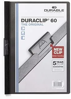 Durable Duraclip Folder, Black, A4, 220901