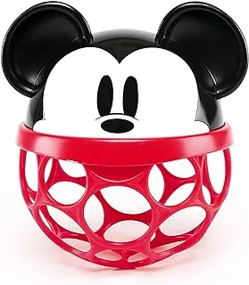 Bright Starts Disney Baby Minnie Mouse Rattle Along Buddy Easy-Grasp Toy, Ages Newborn +