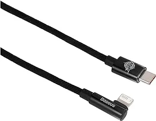 Baseus MVP 2 كابل بيانات سريع الشحن على شكل مرفق من USB إلى iP 2.4A 2m أسود