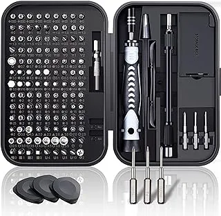 EasyTime Precision Screwdriver Set, PC Repair Tool Kit, 130IN1 magnetic screwdriver set with T6 Torx screwdriver for Computer, Laptop, iPhone, Macbook, PS4, Switch, Eyeglass, Watch, Rc Car, Toys, DIY