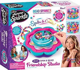 Shimmer and Sparkle Friendship 2 in 1 Beaded Bracelet Maker, Multicolour