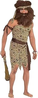 amscan Caveman Tunic Kit - Adult Standard Size | Brown - 1 Set