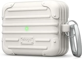 Elago AirPods Pro Case, Suit Case for Apple Airpods Pro, Unique and Creative, AirPods Protection (White)