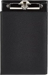 FIS FSCL11BK Bill Folders with PVC Cover and Pen Holder, 145 mm x 230 mm Size, Black