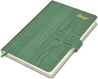 FIS 2023 A5 Diary English Vinyl Hard Sewn Cover Green -FSDI80E23GR