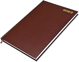 FIS A4 Diary 2023 English (Saturday & Sunday Combined) Chocolate - FSDI48E23CH