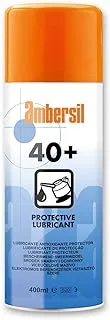 Ambersil 40+ 400ml Spray Can +25% Extra Free, Aerosol Multi Purpose Maintenance Oil Protective Lubricant Lube Wd40, Penetrant on Seized Fasteners, General & Corrosion Inhibitor