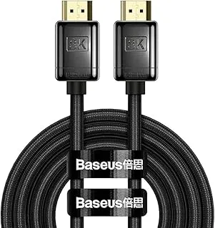 Baseus High Definition Series HDMI 8K to HDMI 8K Adapter Cable(Zinc alloy) 3m Black