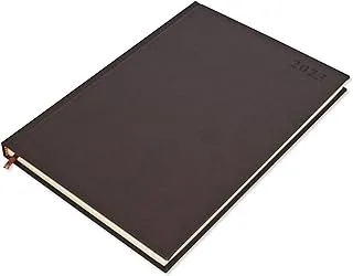 FIS A4 Diary 2023 English (Saturday & Sunday Combined) Dark Brown - FSDI47EP23DBR