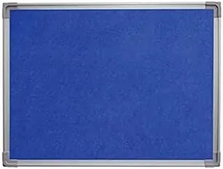 FIS FSGNF90120BL Fabric Board with Aluminium Frame, 90 cm x 120 cm Size, Blue