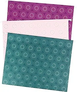 U Brands Hanging File Folders, Fleuri Jewel Tones, 12 Count