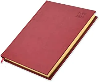 FIS Executive Diary 2023 (Arabic/English) 1-Side Padded with Gilding, Maroon - FSDI88AEPG23MR