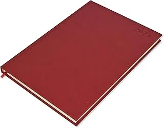 FIS A4 Diary 2023 English (Saturday & Sunday Combined) Maroon - FSDI47EP23MR