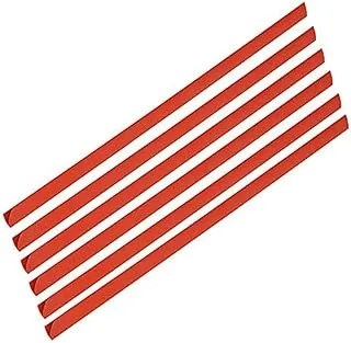 FIS fspg03-re 3 mm plastic sliding bar 100-pieces, 30 sheets capacity, red