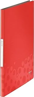 Leitz BEBOOP Display Book PP 20 pockets Red, Display book carefully designed with the best functionality and look.