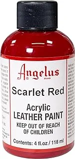 Angelus Leather Paint 4 oz Scarlet