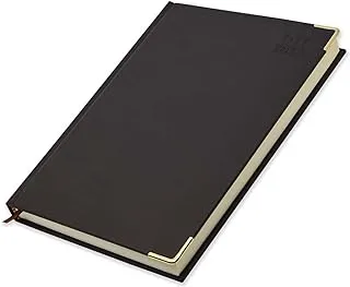 FIS Executive Diary 2023 (Arabic/English) Italian PU Padded, Cover Dark Brown - FSDI88AEP23DBR