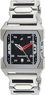 Fastrack Men's Quartz Watch with Analog Display and Stainless Steel Bracelet 1474SM02