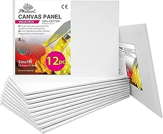 Artist Painting Canvas Panels5X7 Inch / 12 PackTriple Primed Cotton Canvas Boards For Oil & Acrylic Paint