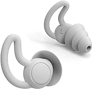 ECVV Silicone Noise Cancelling Earplugs, White, EAPLUG01-G